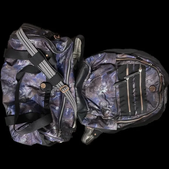 Lululemon Moody Mirage Duffel Bag & Backpack Lululemon High Mileage Duffel - Exploded Moody Mirage Earl  main image 2